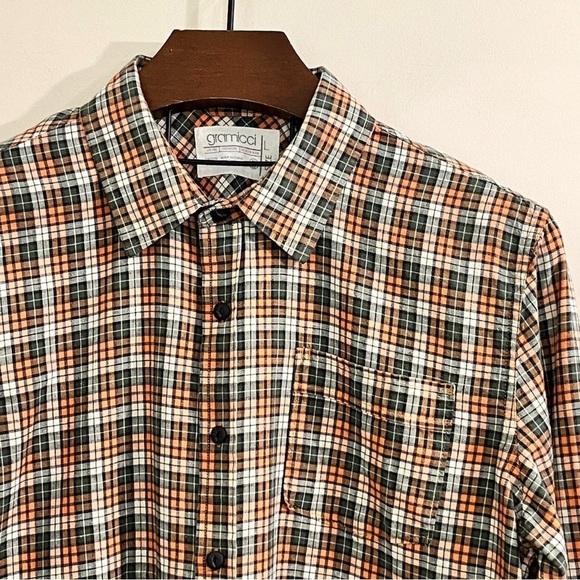 Gramicci Men’s Plaid Button Down Shirt - Picture 3 of 15